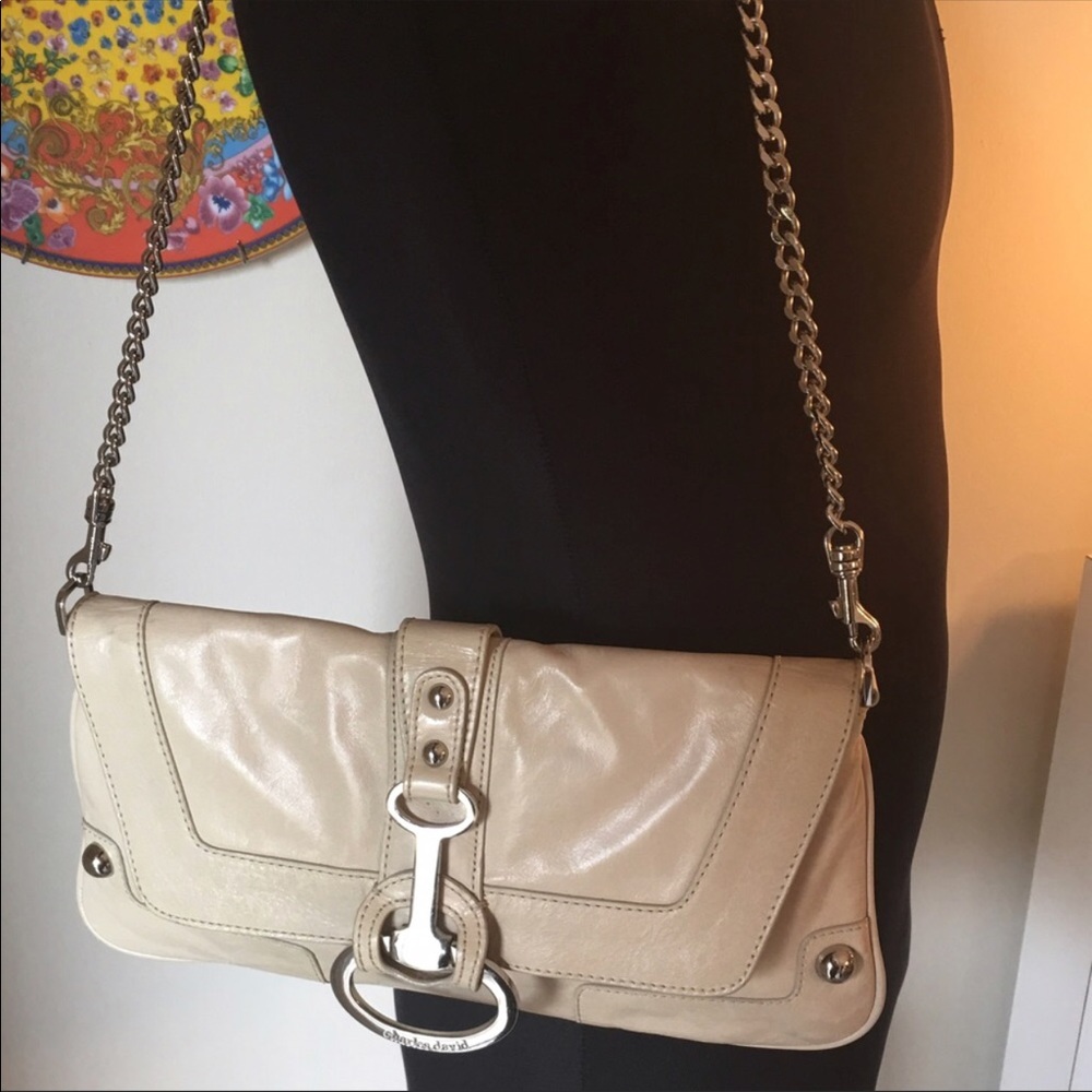 Authentic Charles David leather handbag